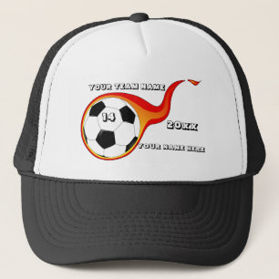 Branderig gevoel voetbal trucker pet