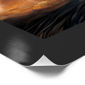 Branderig Man in het onbekende Perfect Poster (Hoek)