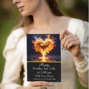 Branderig: Vier ons vuurfeest! Kaart