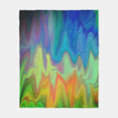 Branderige kleuren fleece deken (Voorkant)
