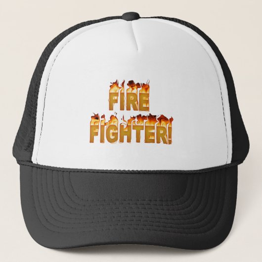 BRANDFIGHTER in Flames Trucker Pet (Voorkant)
