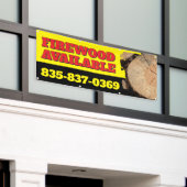 Brandhout Beschikbaar Aangepaste Banner (Buitenkant Gebouw)
