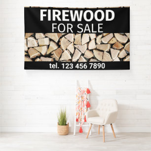 Brandhout Te Koop Professionele Kleine Onderneming Spandoek