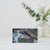 Brandhout te koop visitekaartje (Staand voorkant)