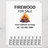 Brandhout te koop Wood Flyer Scheur Van Strips (Voorkant / Achterkant)