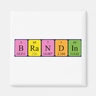 Brandin periodiek tabelnaammagneet magneet