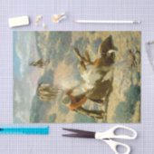 "Branding a Steer" van Frank Tenney Johnson Tissuepapier (Craft)