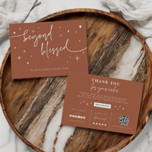 Branding Coupon Kaart Small Business Shop Bedankt