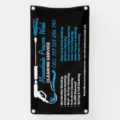 Branding for him Pressure Washing Power Cleaning Spandoek (Verticaal)