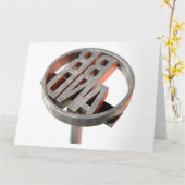 Branding Iron Brand Kaart (Gele Bloem)