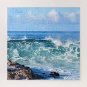 Brandingende oceaan golven in Hawaï - 20x20 inch Legpuzzel