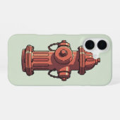 Brandkraan Minimal iPhone 16 Hoesje (Achterkant horizontaal)