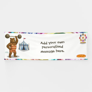Brandon, circus sterke beer spandoek