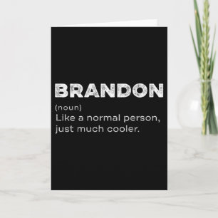 Brandon Definitie Persoonlijke Naam Grappige Verja Kaart
