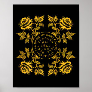 Brandon Merch: Hard gevochten Hallelujah Lak Poster
