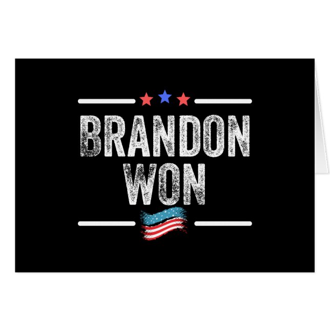 brandon won, brandon won drôle, brandon won americ (Devant horizontal)