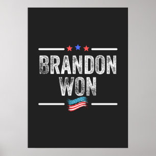 brandon won , brandon won grappig , brandon won am poster
