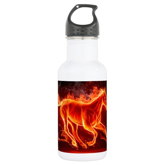 brandpaard waterfles (Voorkant)