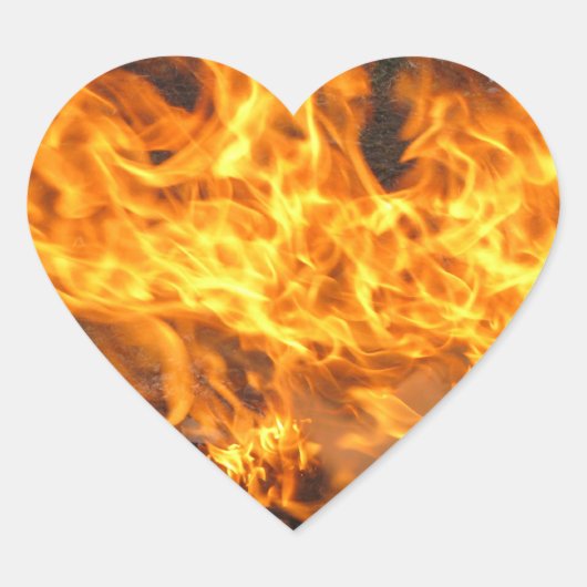 Brandpenseel Hart Sticker (Voorkant)