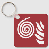 brandslangveiligheidsteken sleutelhanger (Voorkant)