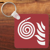 brandslangveiligheidsteken sleutelhanger (Voorkant)