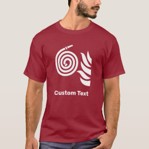 brandslangveiligheidsteken t-shirt