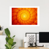 Brandspiraal Poster (Thuiskantoor)