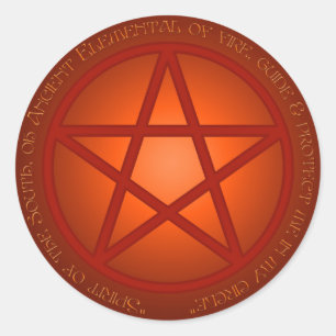 Brandspiraal Ronde Sticker