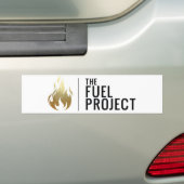 Brandstof bumpersticker (Goud) (Op auto)