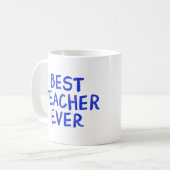 Brandstof de dag van je leraar met een kopje waard koffiemok (Voorkant links)