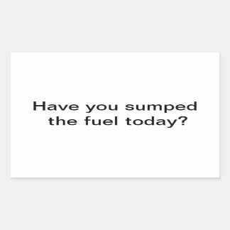 Brandstof Sticker