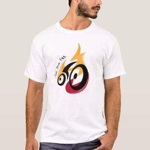 Brandstof Uw Vuur. fietsmotivatie T-shirt