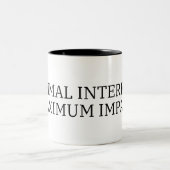 Brandstof voor de Impact | Minimaal Interface Hoog Tweekleurige Koffiemok (Center)