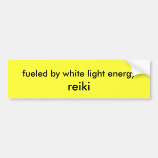 brandstof voor witte lichte energie , reiki bumpersticker