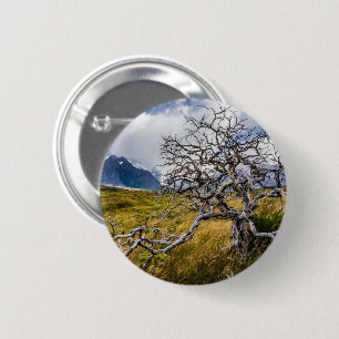 Brandstofboom, Torres del Paine, Chili Ronde Button 5,7 Cm