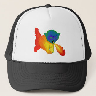 Brandstofbreker Rainbow Kitten Trucker Hat Pet