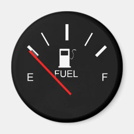 BRANDSTOFGAGE ZWART ZWART WIT RODE REISMAGNE MAGNEET