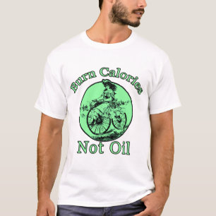 Brandstofhoudende calorieën geen olie t-shirt