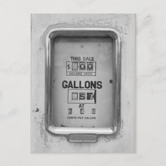  brandstofpomp / Bowser - Briefkaart (Voorkant)