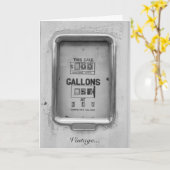  brandstofpomp / Bowser - Wenskaart Kaart (Gele Bloem)