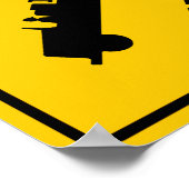 Brandstofspoor door de weg poster (Hoek)