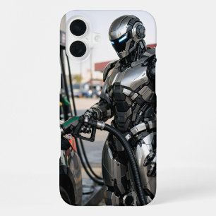 Brandstofstop uit de toekomst iPhone 16 plus hoesje
