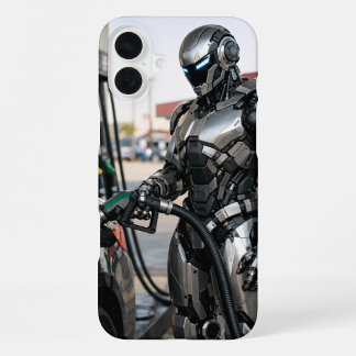 Brandstofstop uit de toekomst iPhone 16 plus hoesje