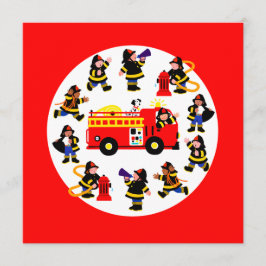 Brandstofvrachtwagen met brandende brandweerlieden