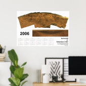 Brandt Cliff bij Endurance Crater Poster (Thuiskantoor)