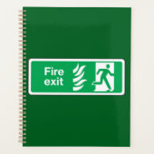 Brandveiligheidsbord nooduitgang planner (Voorkant)