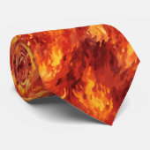 Brandvlam Stropdas (Opgerold)