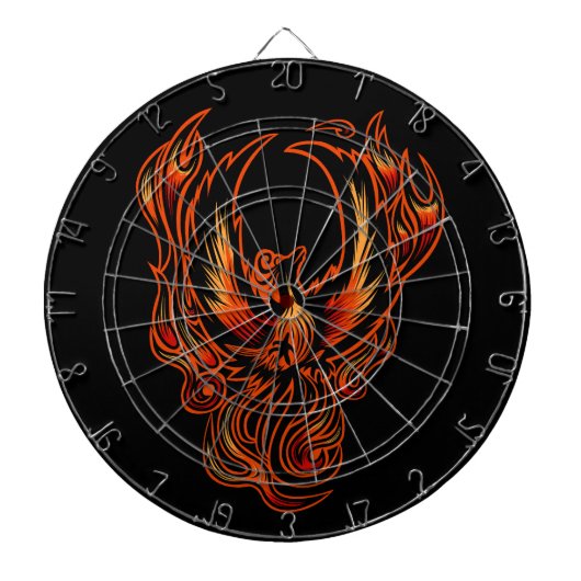 Brandvogel Dartbord (Voorkant)
