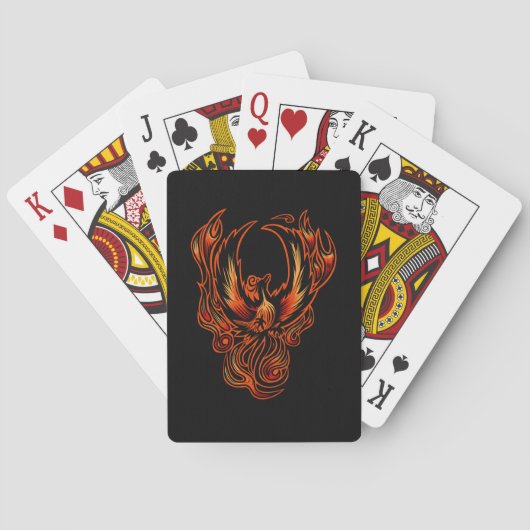 Brandvogel Pokerkaarten (Achterkant)