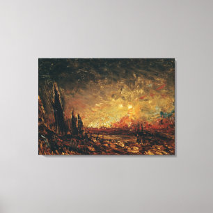 Brandvuur Canvas Afdruk